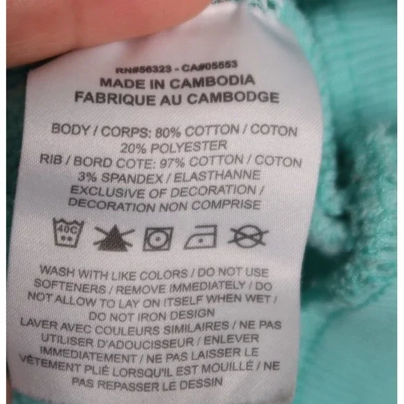 Nike Women's Crewneck Sweatshirt XL Teal Embroidered Swoosh Pullover Lounge - Picture 9 of 11